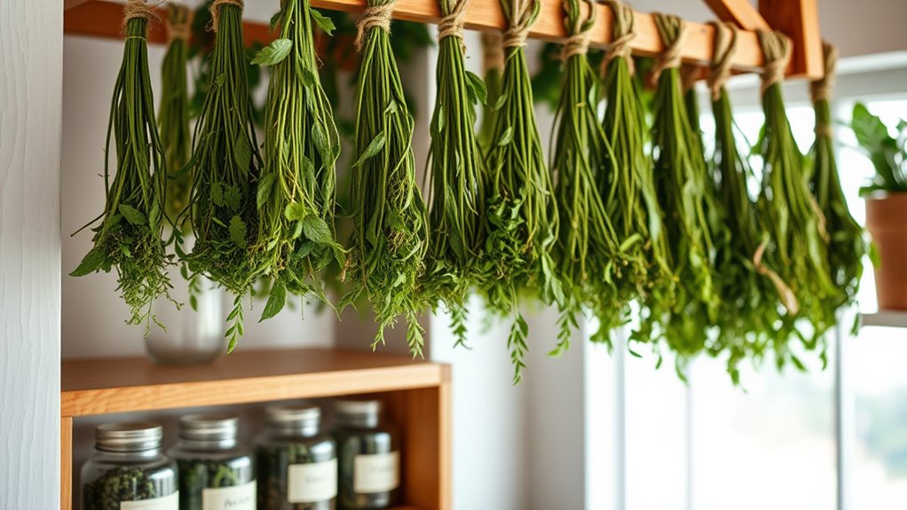 store herbs in airtight dark cool containers