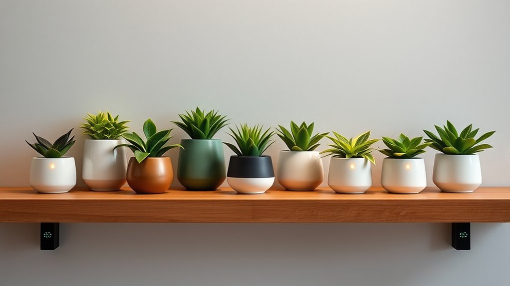 stylish small smart planters