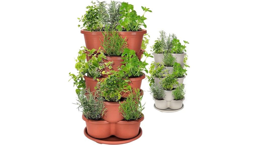 terracotta 5 tier garden