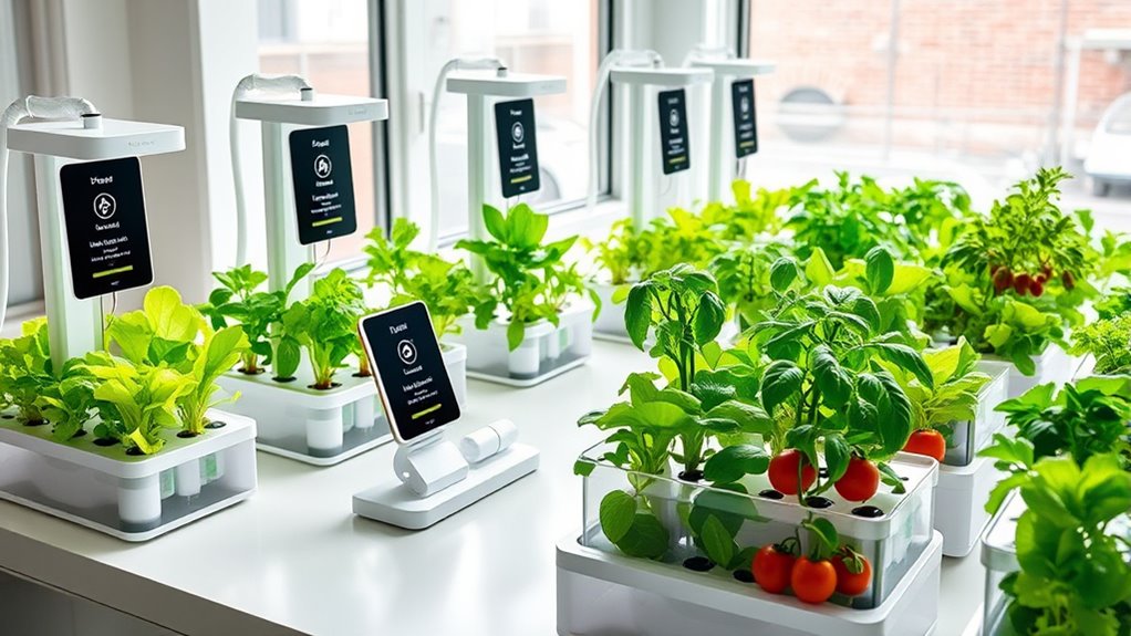 top app controlled hydroponic setups