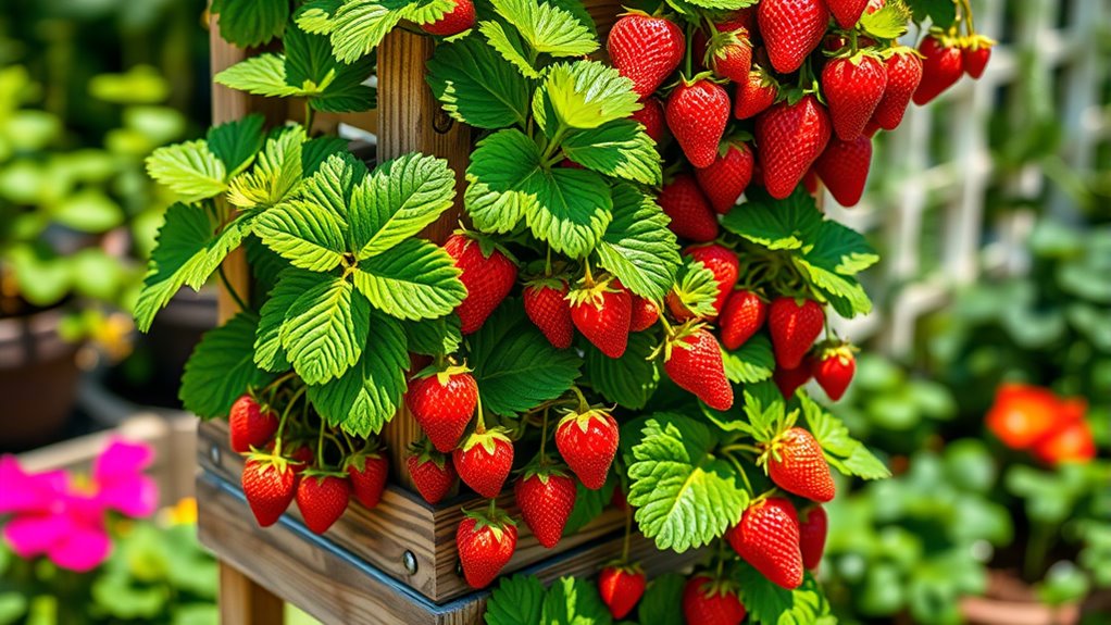 top strawberry vertical gardens