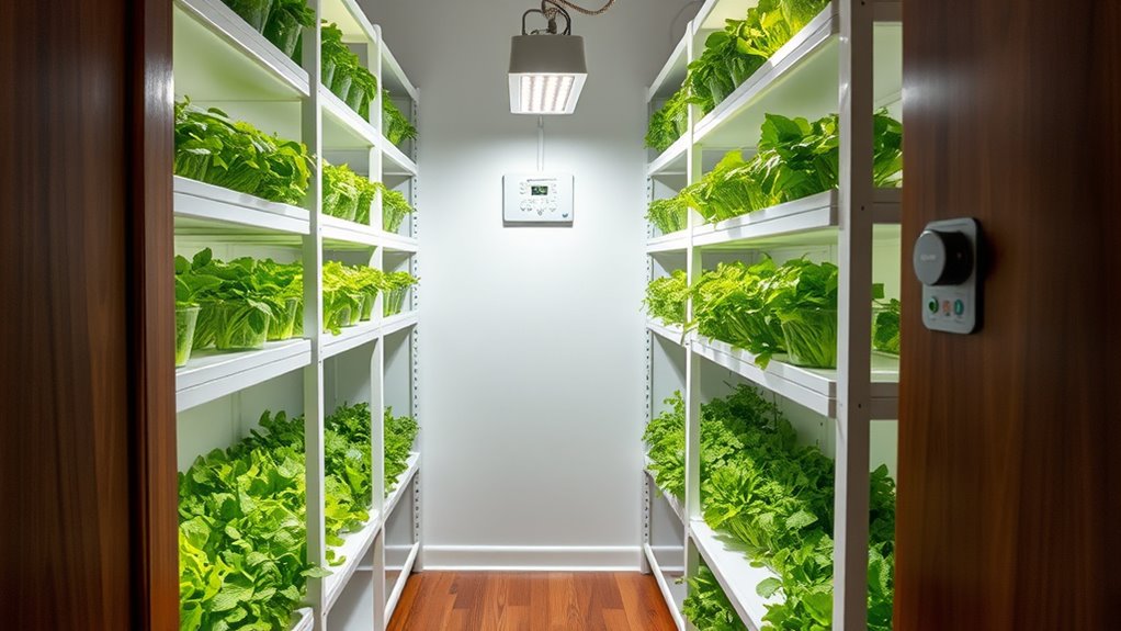 transform spare closet into hydroponics