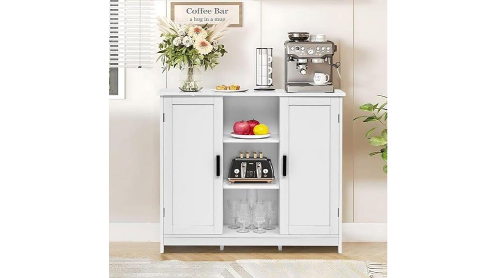 two door adjustable shelf storage