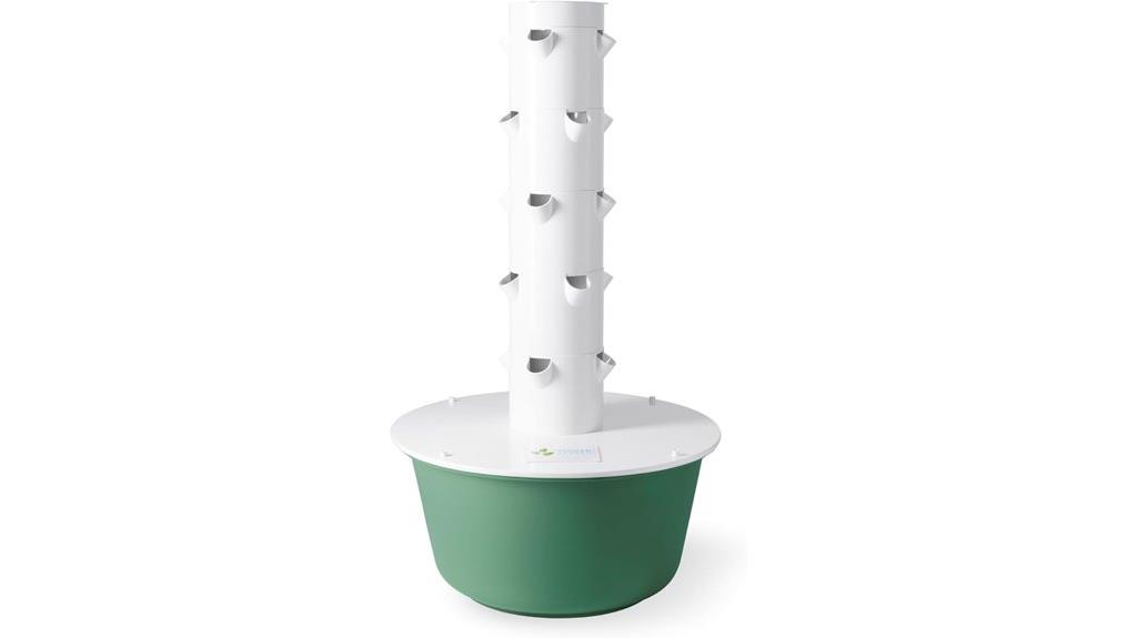 vertical aeroponic plant tower