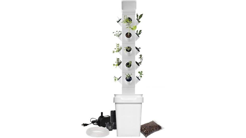 vertical hydroponic tower