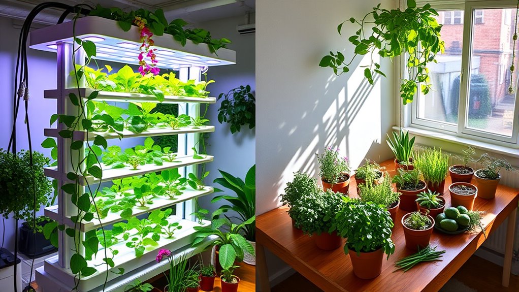 vertical space efficient hydroponic options