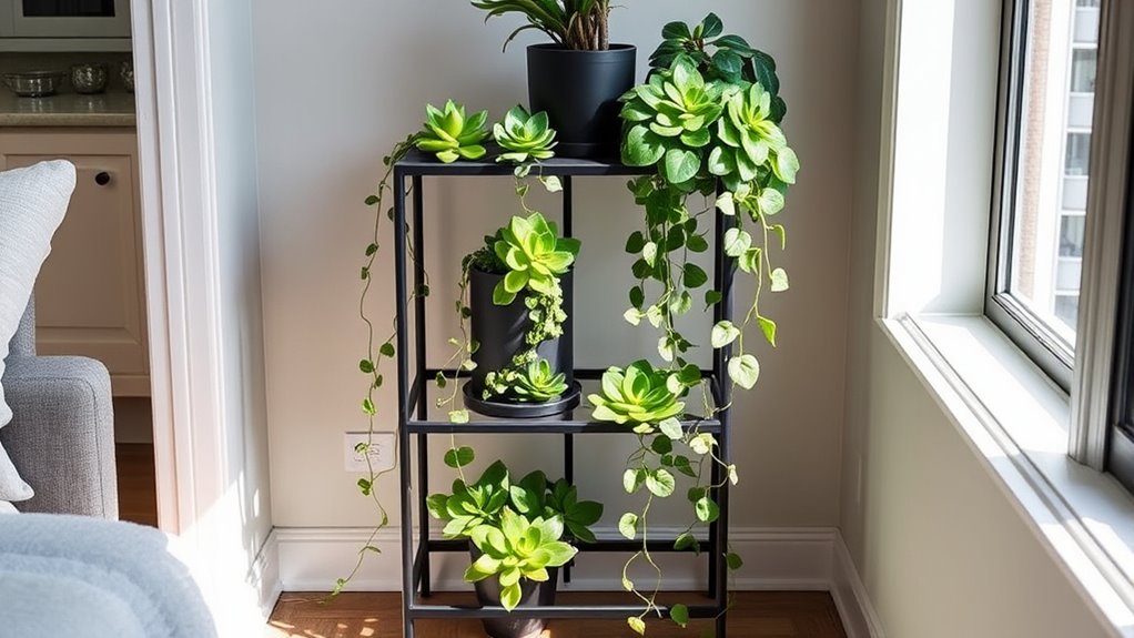 vertical stacking plant stands