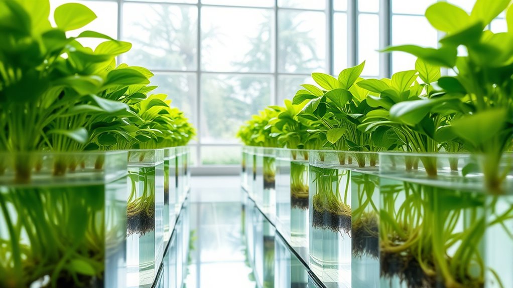 water based growing system cleanliness