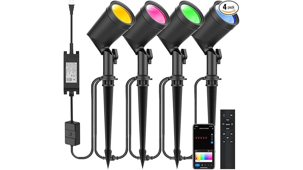 waterproof landscape spotlight set