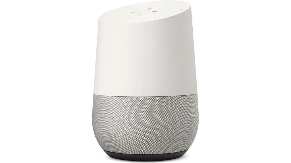 white google home speaker