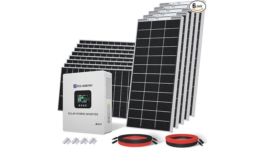10 7kwh 2400w solar kit