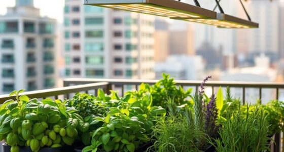 adjustable light herb gardens