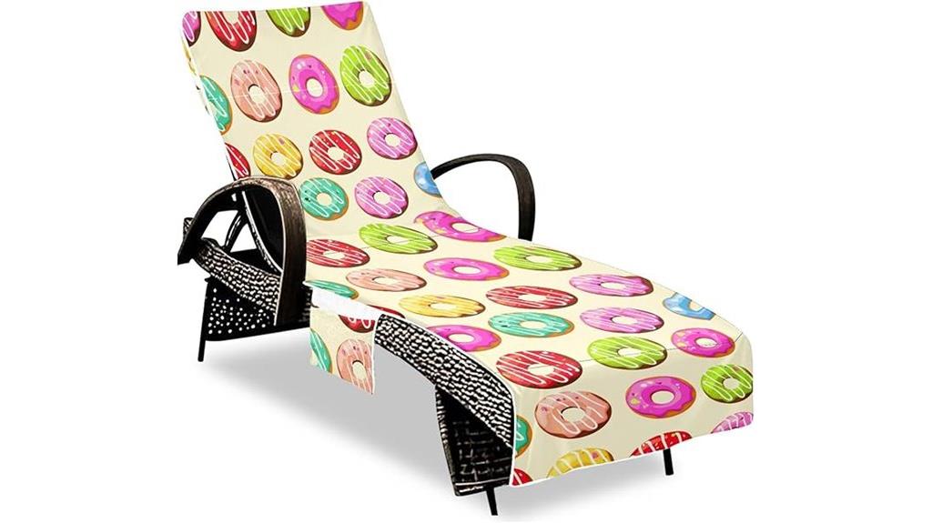 beige iced donut lounge