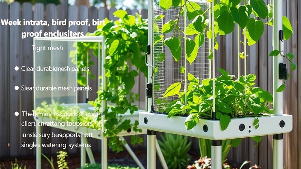 bird proof hydroponic setup considerations