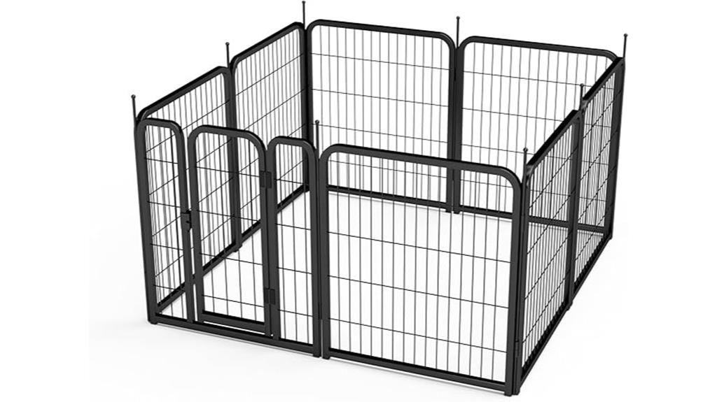 foldable black pet playpen