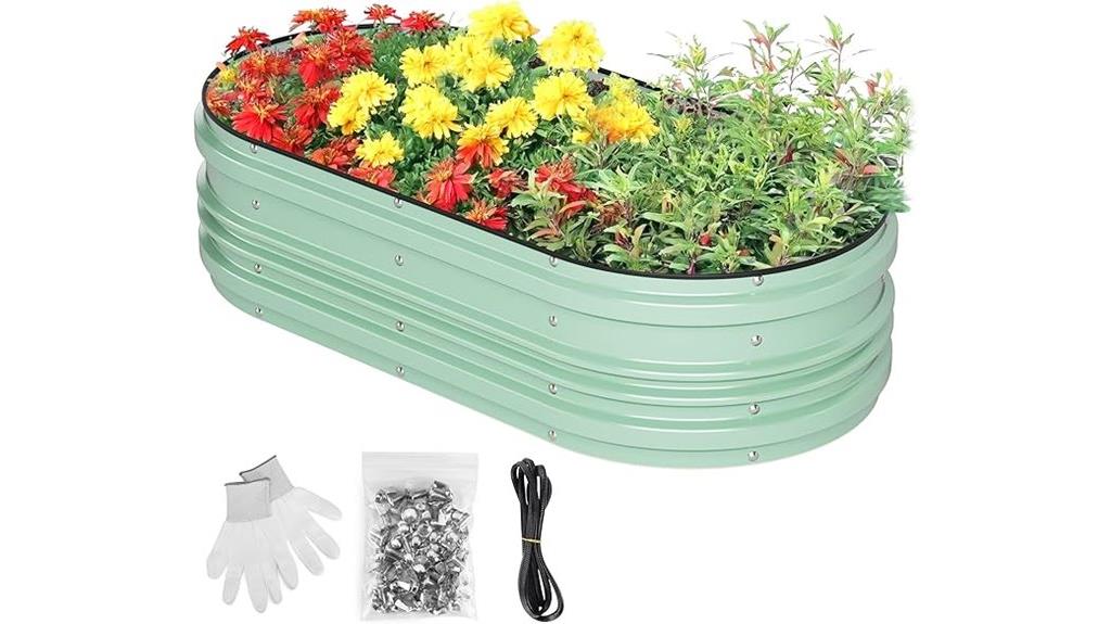 galvanized raised garden bed