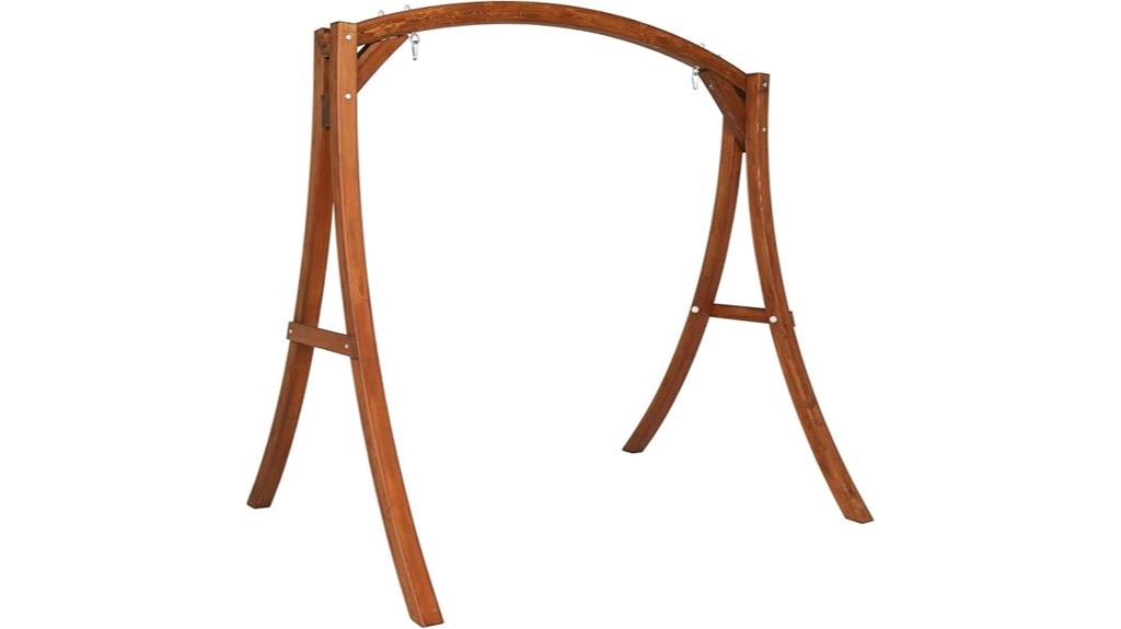 heavy duty wooden swing frame
