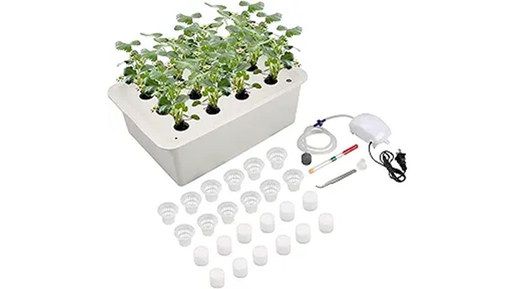 hydroponic kit with air pump