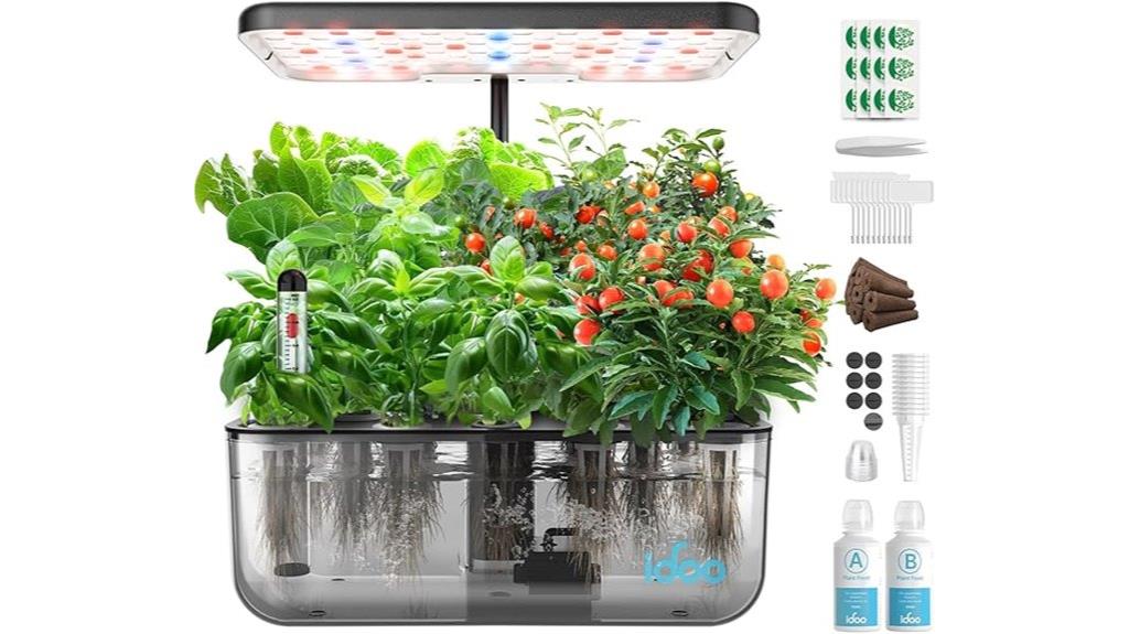 hydroponic kit with pods