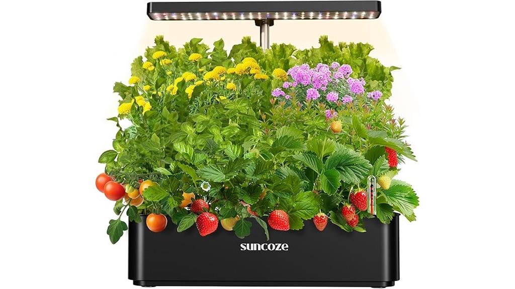 hydroponic kit with twelve pods