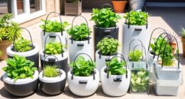 hydroponic planters with handles