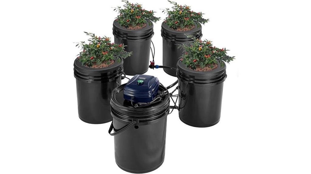 hydroponic system with pump