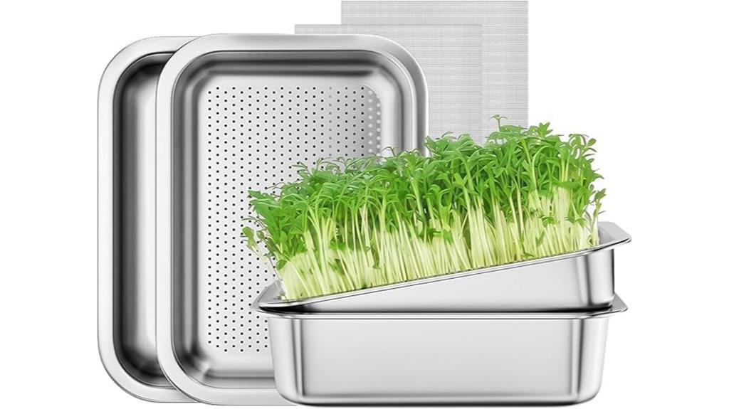 indoor seedling sprouting trays
