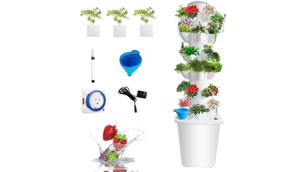indoor vertical hydroponic garden