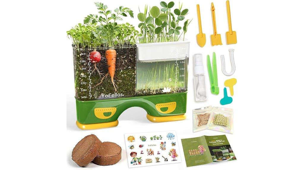 kids gardening and observation kit
