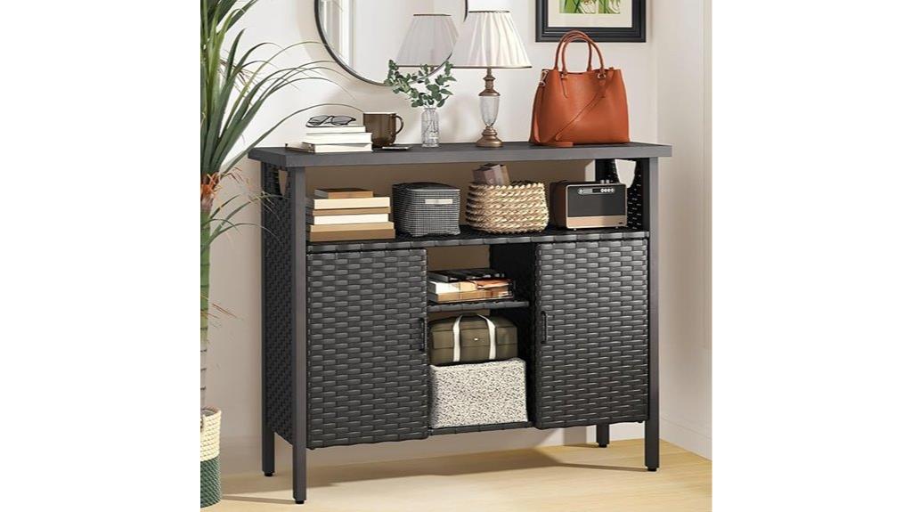large adjustable outdoor cabinet