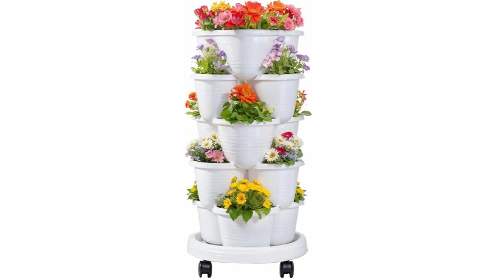 multi tiered mobile garden