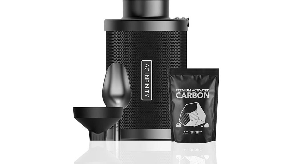 replaceable inline fan filter