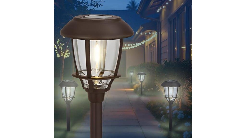six pack solar led lights