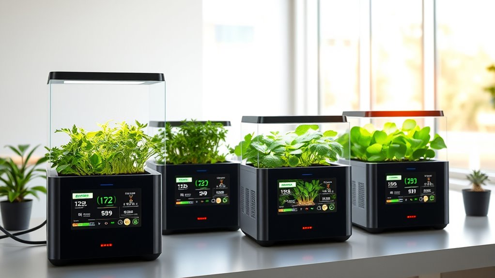 smart garden digital displays
