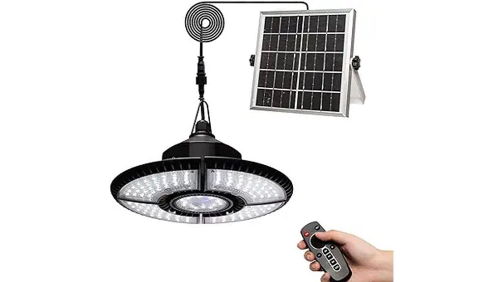 solar powered led shed lamp