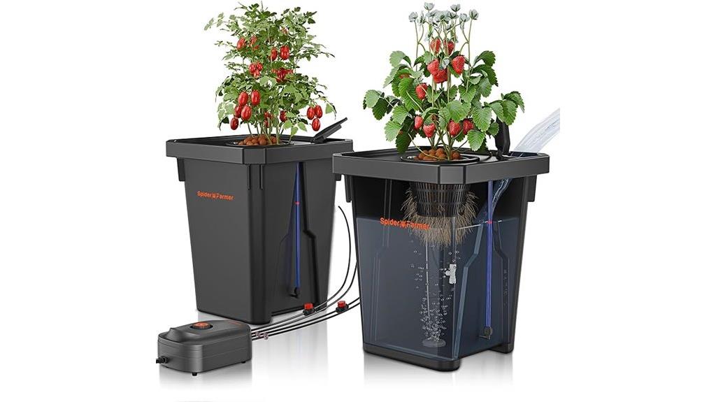 spider farmer dwc hydroponic set