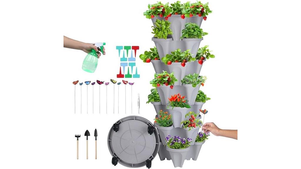 stackable garden planter set