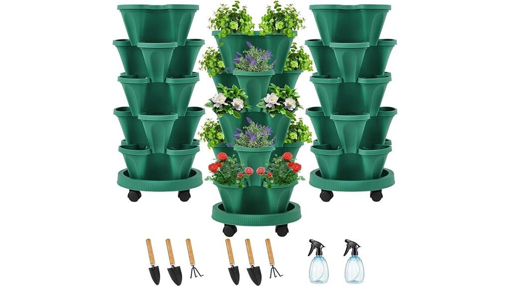 stackable indoor outdoor planters