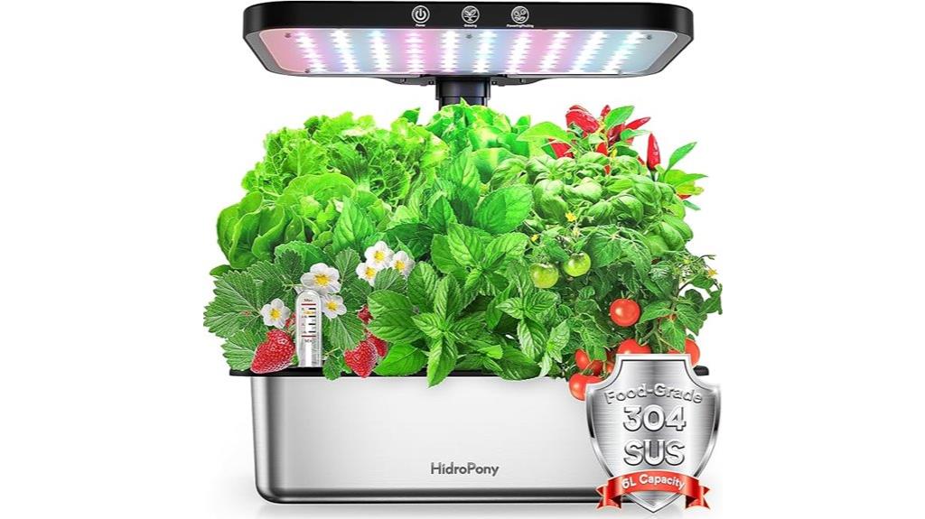 stainless steel indoor hydroponics