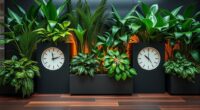 stylish indoor gardens clocks