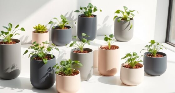 stylish minimalist hydroponic planters
