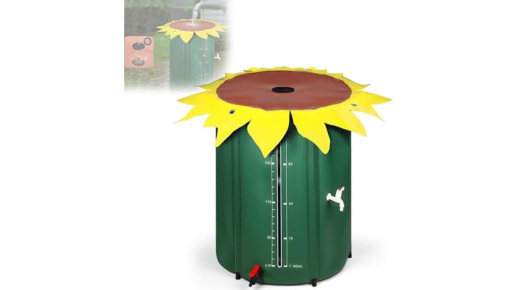 sunflower rainwater collection tank