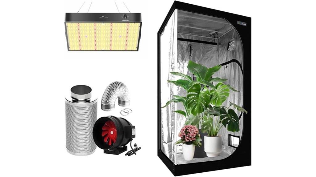 sunlit indoor grow setup