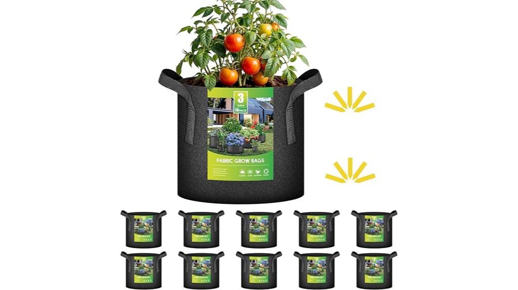 ten pack grow bags
