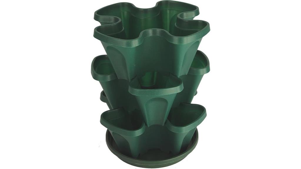 three tier self watering planter
