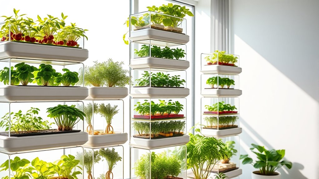 top space saving hydroponic planters