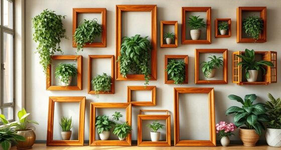 top wooden indoor garden frames