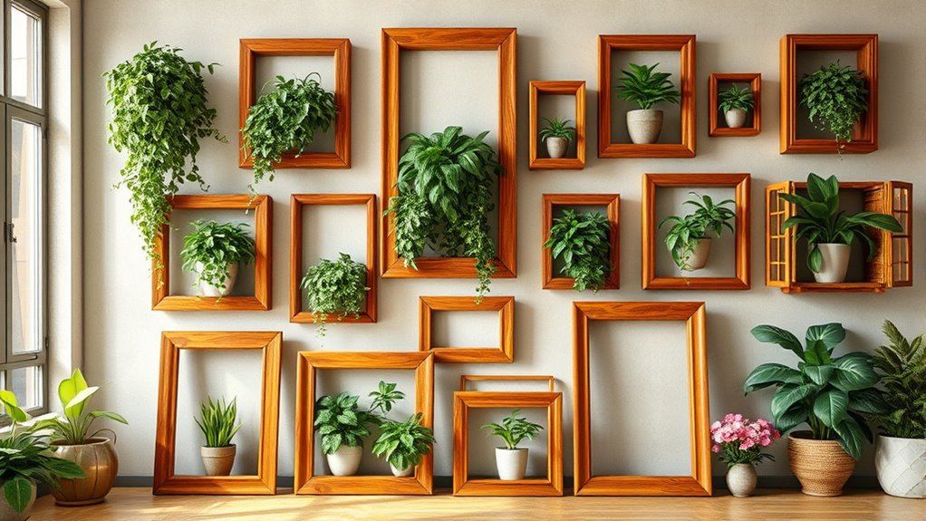 top wooden indoor garden frames