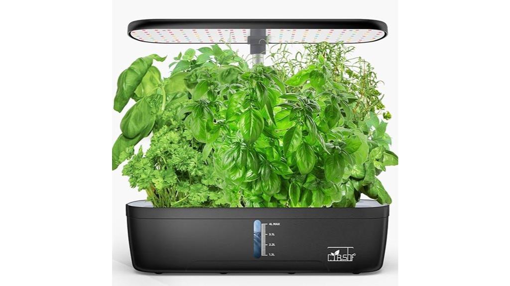 twelve pod hydroponic grow light