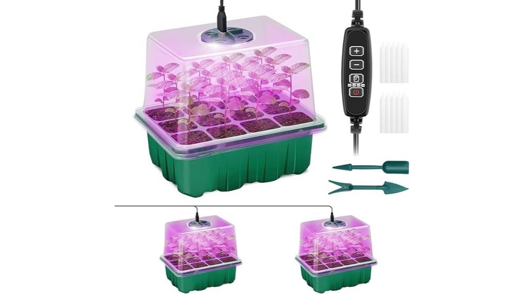 two pack grow light trays